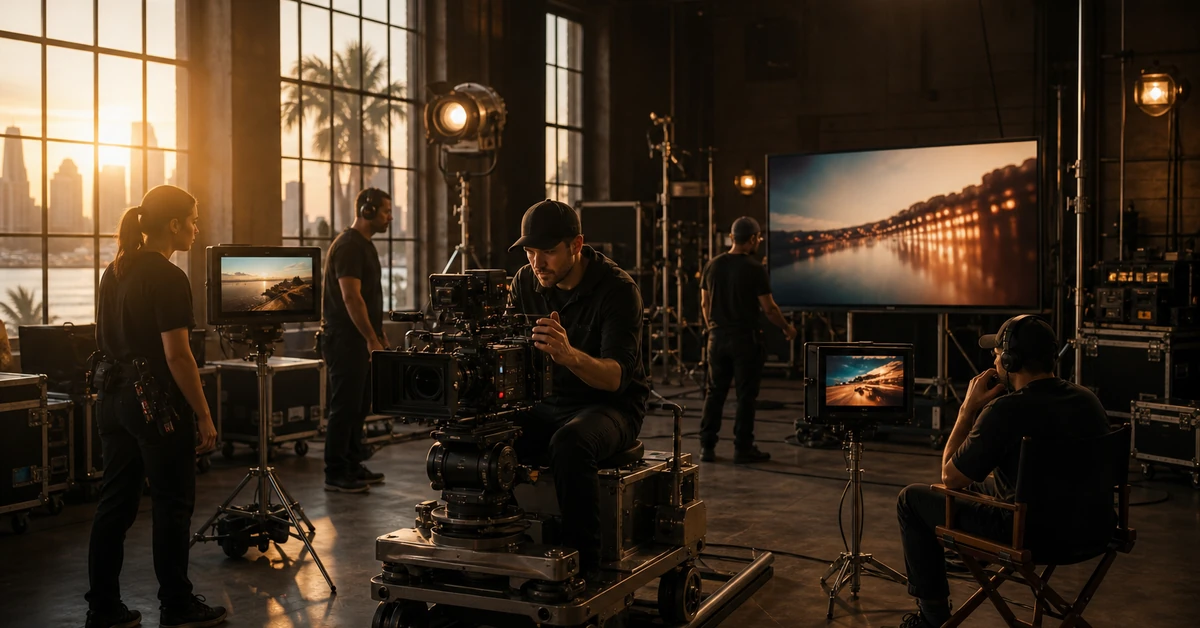 production companies in san diego — Pretzel Logic Productions video crew on set