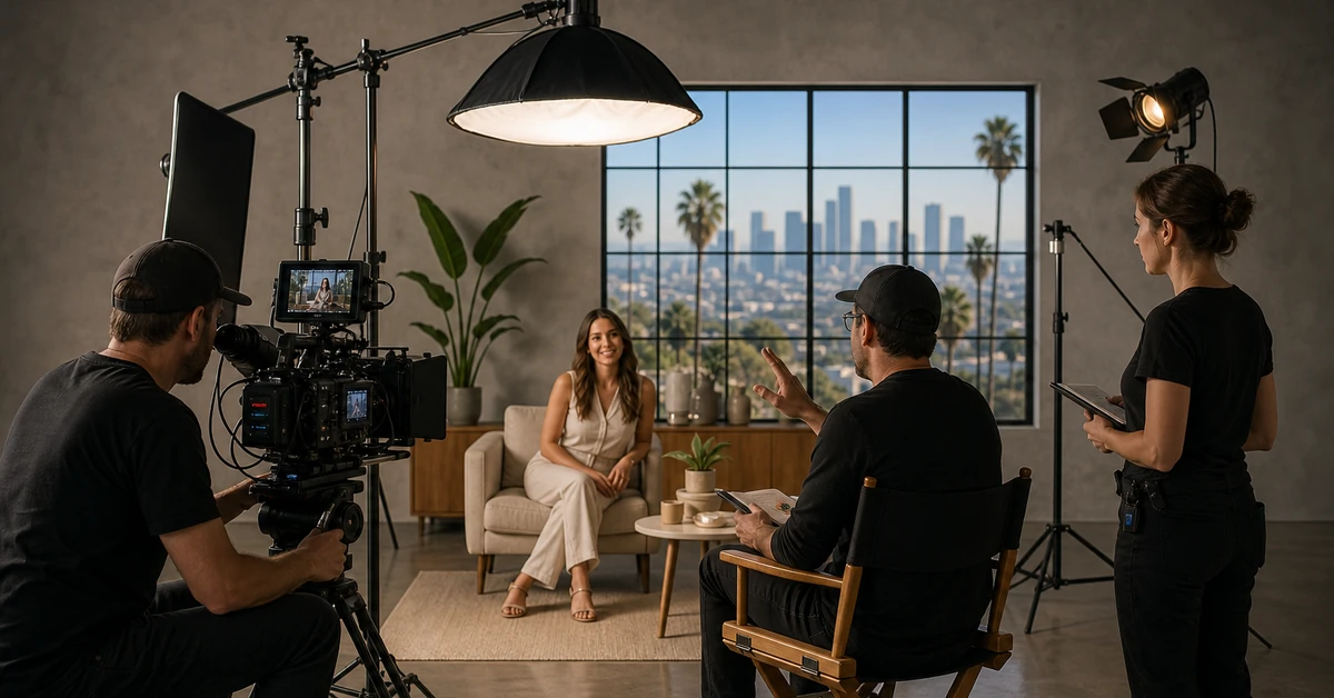San Diego video production company — Pretzel Logic Productions professional crew on set