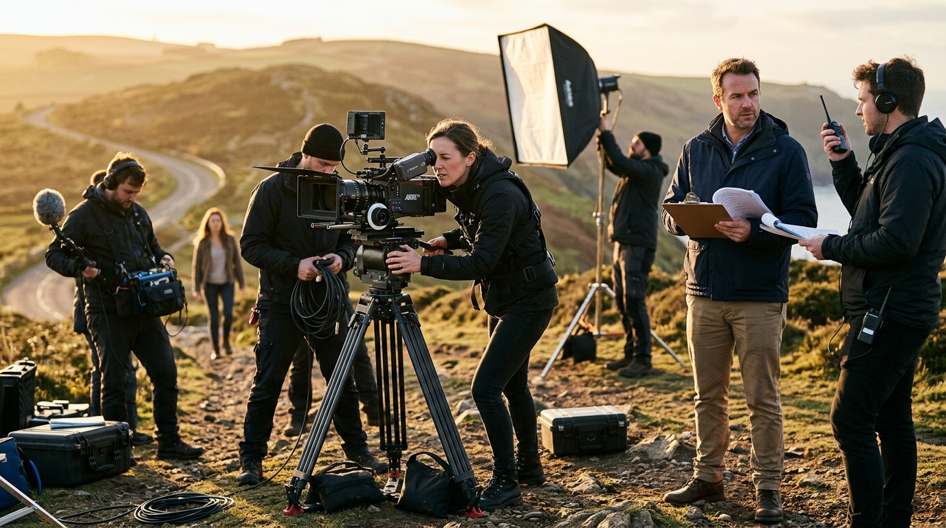 commercial video production services on-location filming crew Pretzel Logic Productions