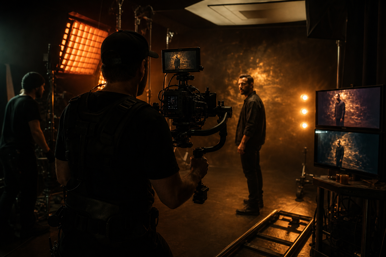 commercial video production services Pretzel Logic Productions studio cinematographer behind the scenes
