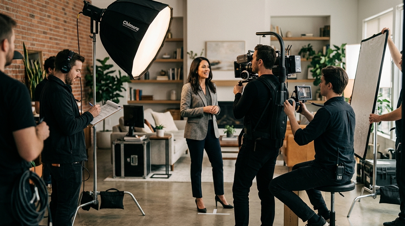 tv commercial production company crew filming brand commercial Pretzel Logic Productions
