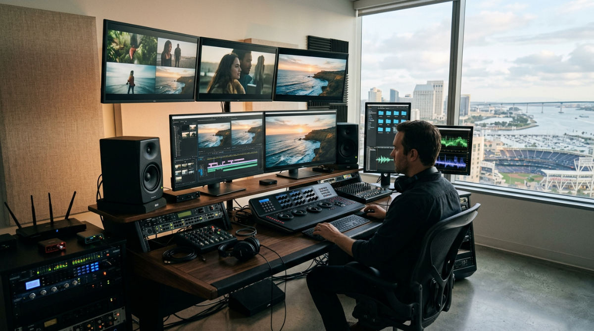 Professional video editing suite for high-quality YouTube production in 2026