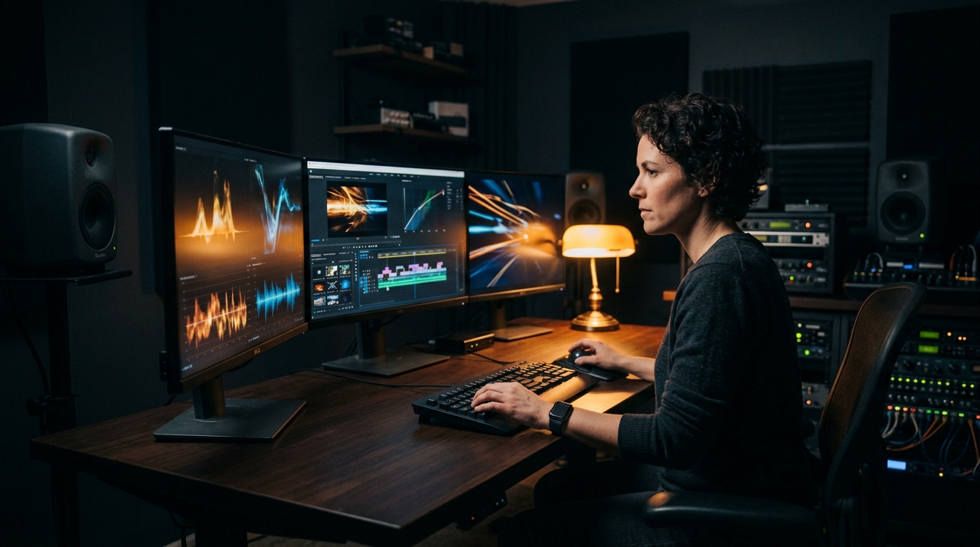 tv commercial video production post-production editing suite by Pretzel Logic Productions
