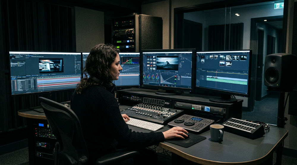 Post-production services and color grading for commercial video