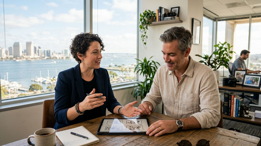 Pre-production planning and creative collaboration for business video