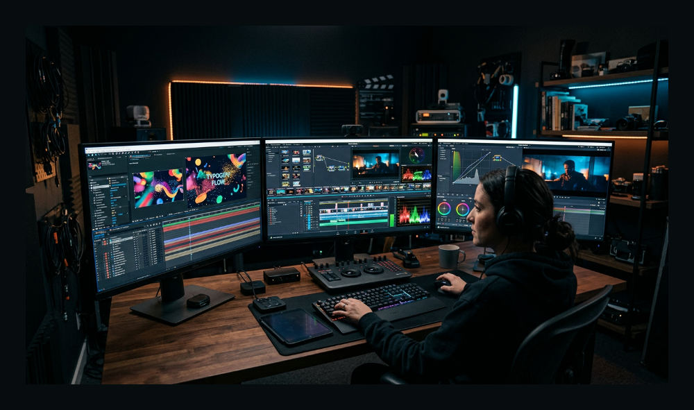 professional video editing and motion graphics studio