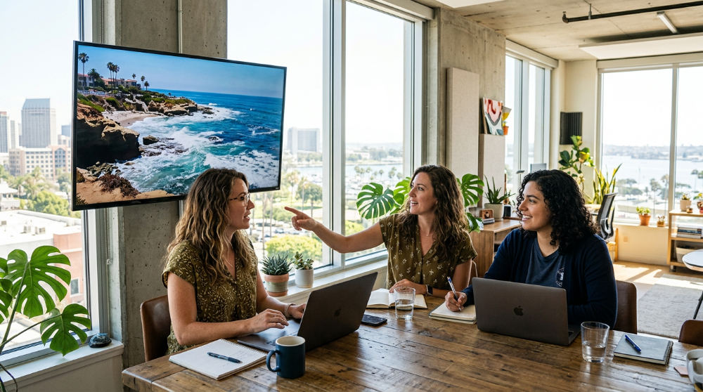 Creative producers and editors at Pretzel Logic collaborate on a high-stakes campaign in their San Diego studio.