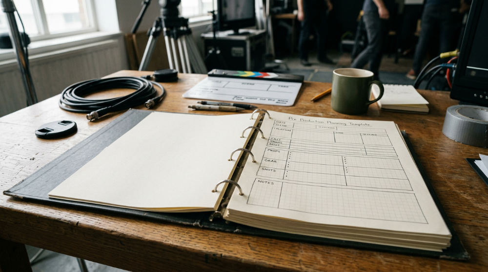 pre production planning template in practice